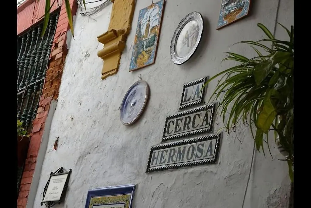 Tipico Y Pintoresco Patio De Vecinos, Con Encanto Sevilla España