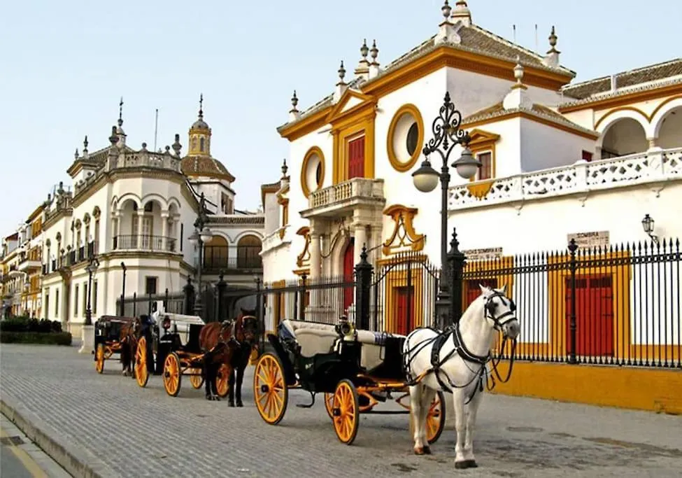 Tipico Y Pintoresco Patio De Vecinos, Con Encanto Sevilla España